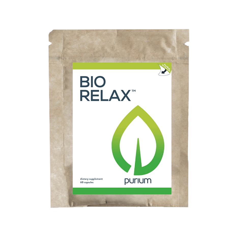 Purium BIO Relax (Organic Passiflora, Tart Cherry, Organic Cranberry, Hyaluronic Acid, Kava Root) Sleep and Mood Support (60 Count)