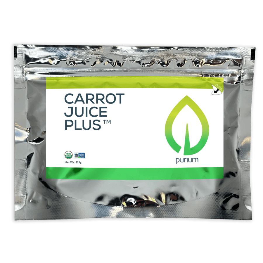 Purium Carrot Juice Plus (Organic Carrot Juice Powder and Rice Bran Solubles) Immune Antioxidant (225g)