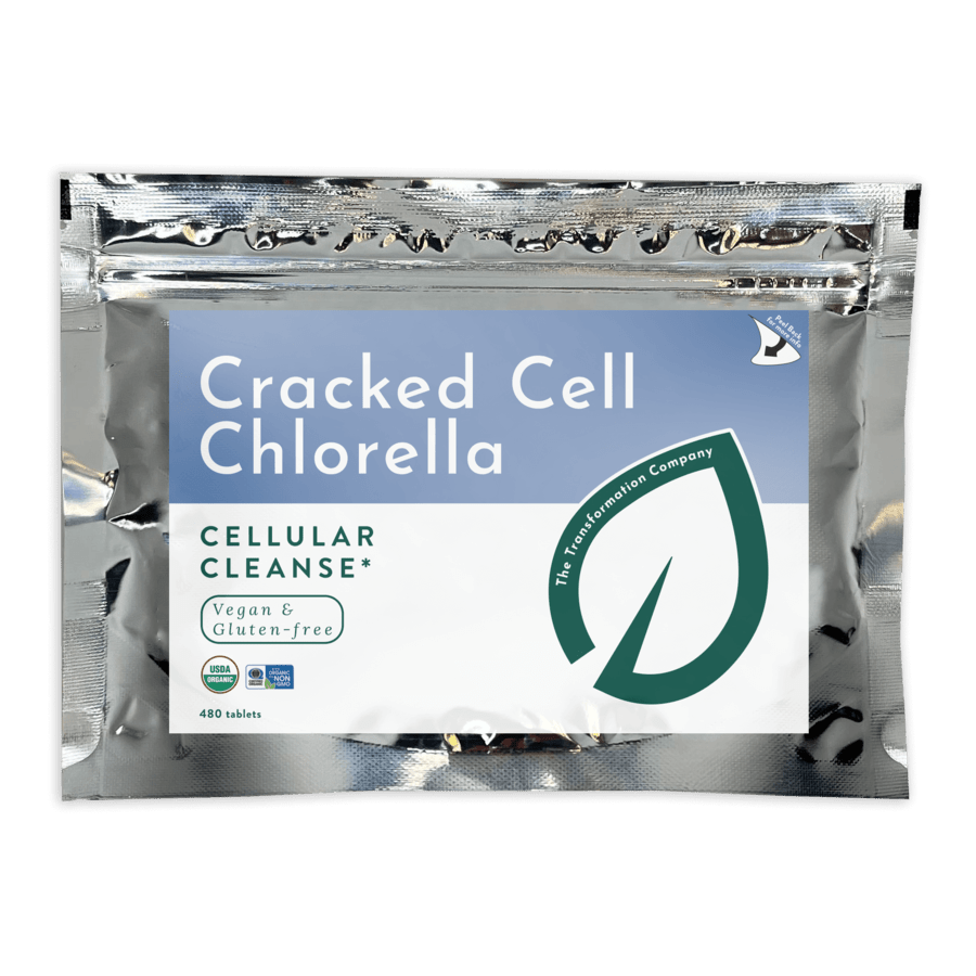 Purium Cracked Cell Chlorella 3g Organic Cracked Cell Chlorella Detoxification Nutrient Dense Tablets (480 Tablets)