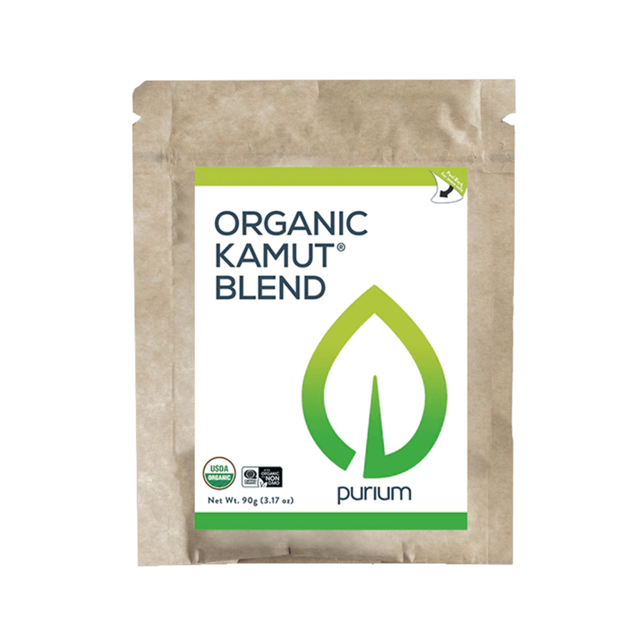Purium Kamut Blend (Organic Egyptian Wheatgrass, Organic Alfalfa Leaf Juice, Organic Oat Grass Juice) Detoxification Cleanse Powder (90g)