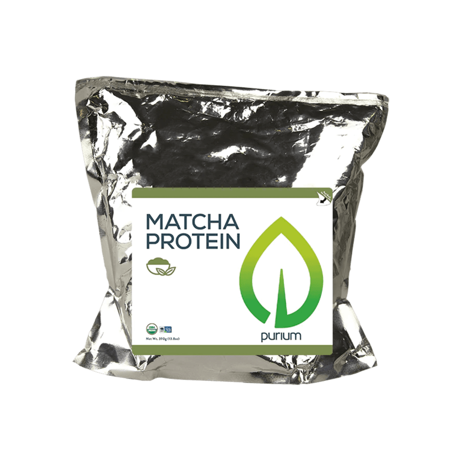 Purium Protein Matcha 16g (Organic Pea Protein, Organic Rice Protein, Organic Matcha Green Tea, Organic Lemon Juice Powder and Organic Luo Han Guo Extract) Protein Powder Muscle Building (390g)